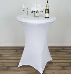 White Spandex Table Linens